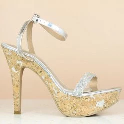 Inc.5 CONE HEEL DIAMOND ANKLE STRAP