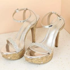 Inc.5 CONE HEEL DIAMOND ANKLE STRAP