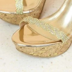 Inc.5 Inc5 CONE HEEL DIAMOND ANKLE STRAP