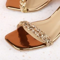 Inc.5 Inc5 BLOCK HEEL DIAMOND SANDAL