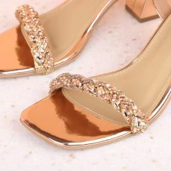 Inc.5 Inc5 BLOCK HEEL DIAMOND SANDAL