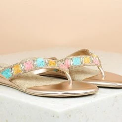 Inc.5 FLAT EMBROIDED THONG SALE