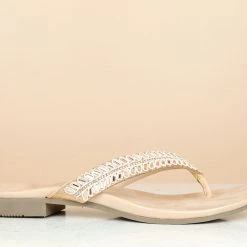 Inc.5 EMBROIDED FLAT THONG WOMEN