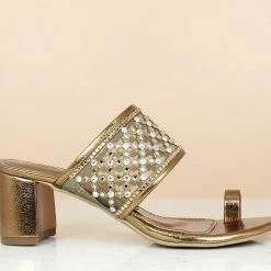 Inc.5 BLOCK HEEL DIAMOND TOE POST