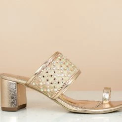 Inc.5 BLOCK HEEL DIAMOND TOE POST