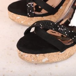 Inc.5 Inc5 CORK COVERED HEELED SANDAL