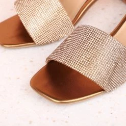 Inc.5 BLOCK HEEL DIAMOND MULES