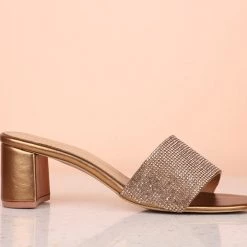 Inc.5 BLOCK HEEL DIAMOND MULES