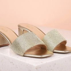 Inc.5 Inc5 BLOCK HEEL DIAMOND MULES