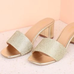 Inc.5 Inc5 BLOCK HEEL DIAMOND MULES