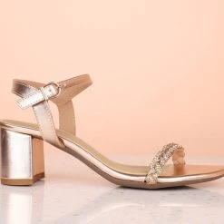 Inc.5 BLOCK HEEL DIAMOND SANDAL 8 Inc.5 BLOCK HEEL DIAMOND SANDAL