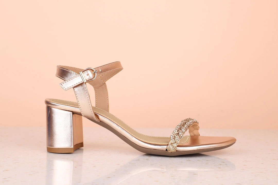 Inc.5 BLOCK HEEL DIAMOND SANDAL 5 Inc.5 BLOCK HEEL DIAMOND SANDAL