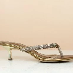 Inc.5 Inc5 KITTEN HEEL DIAMOND THONG