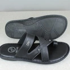 PRIVO By Inc5 LEATHER CROSS STRAP ONE TOE -SLIPPER
