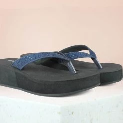 Inc.5 DIAMAND CASUAL THONG-NAVY BLUE