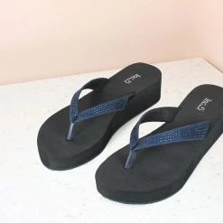 Inc.5 DIAMAND CASUAL THONG-NAVY BLUE