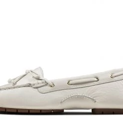 Clarks WOMEN C MOCC BOAT WHITE LEATHER