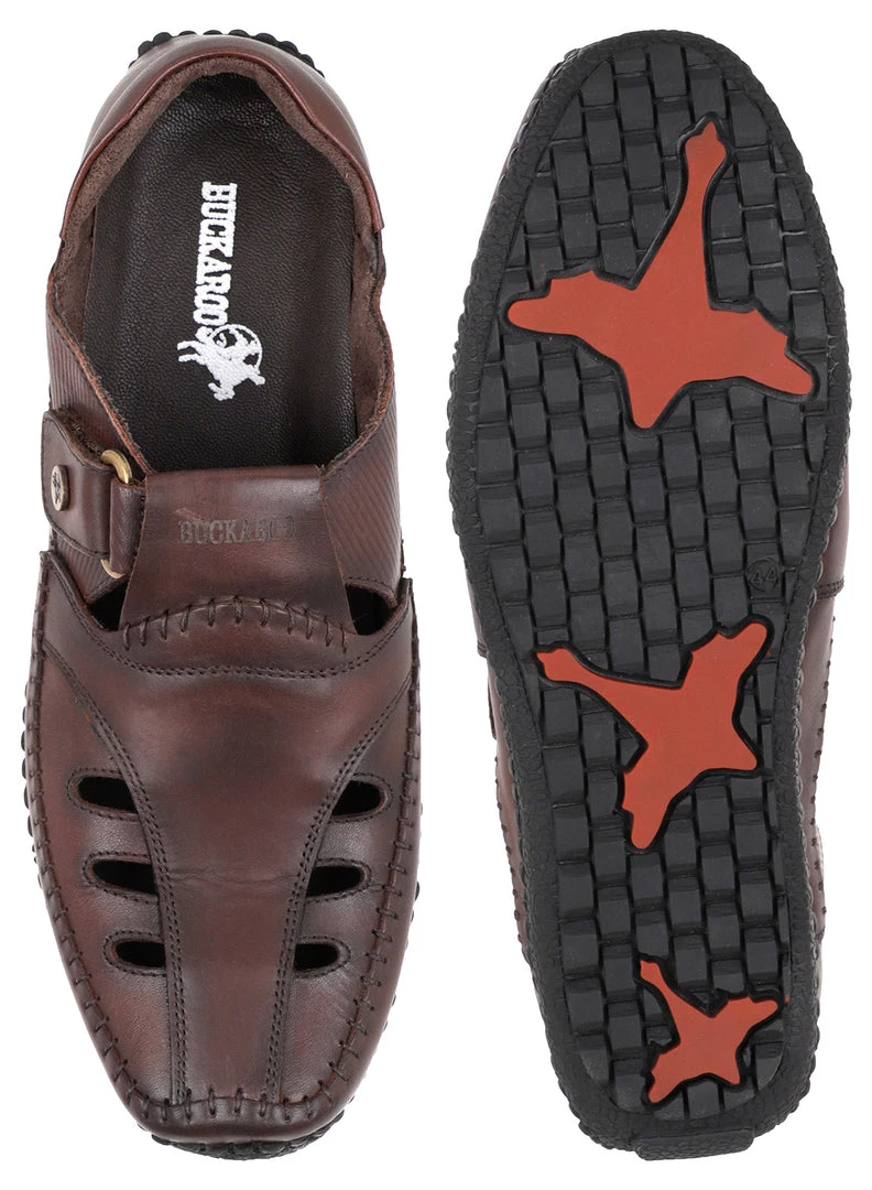 Buckaroo Adults-Men STILLER Leather Strollers Closed Sandal Fisherman Sandal 6 Buckaroo Adults-Men STILLER Leather Strollers Closed Sandal Fisherman Sandal