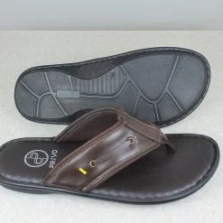 PRIVO By Inc5 THONG SLIPPERS-BROWN MEN