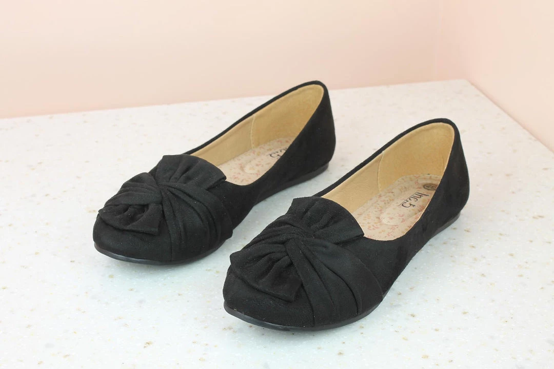Inc.5 SALE BOW BALLERINA-BLACK 5 Inc.5 SALE BOW BALLERINA-BLACK