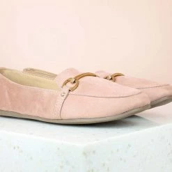 Inc.5 TRIM SUEDE MOCCASIN - PEACH