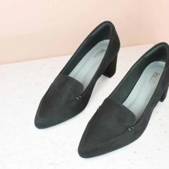 Inc.5 HEELED POINTED TOES-BLACK