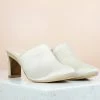 Inc.5 WOMEN PLATTED HEEL PUMPS-LIGHT GOLD