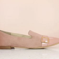 Inc.5 SUEDE FLAT SHOES-PEACH