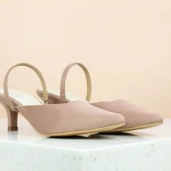 Inc.5 SALE SUEDE PUMPS-PEACH