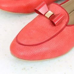 Inc.5 SALE FLAT PUMP SHOES-RED