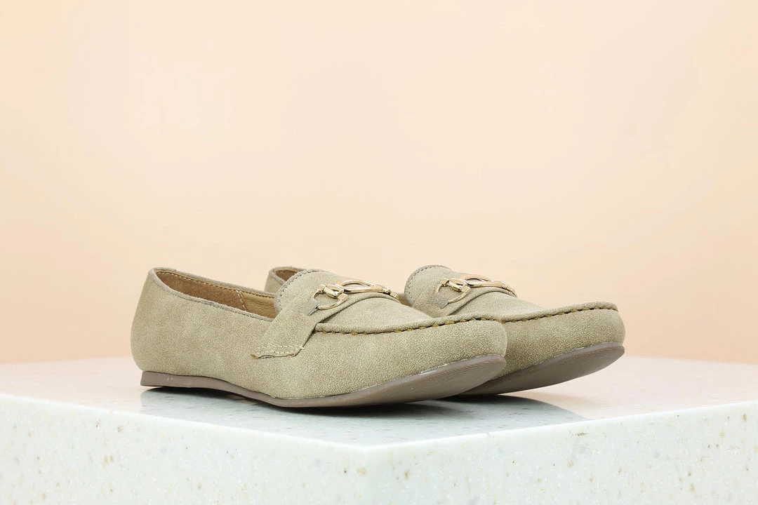 Inc.5 SUEDE FLAT CLOSED-DARK BEIGE 3 Inc.5 SUEDE FLAT CLOSED-DARK BEIGE