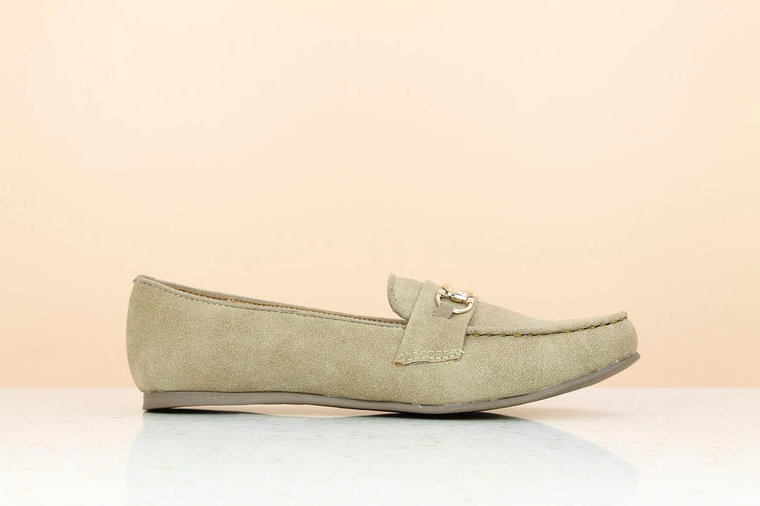 Inc.5 SUEDE FLAT CLOSED-DARK BEIGE 4 Inc.5 SUEDE FLAT CLOSED-DARK BEIGE