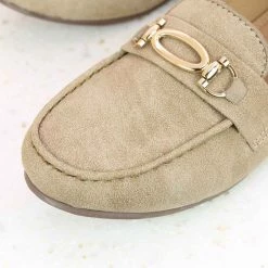 Inc.5 SUEDE FLAT CLOSED-DARK BEIGE 9 Inc.5 SUEDE FLAT CLOSED-DARK BEIGE