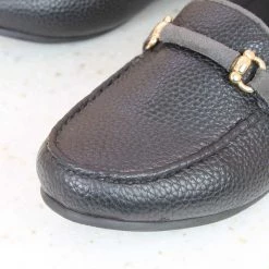 Inc.5 SALE FLAT CLOSED FORMAL MOCCASINS-BLACK