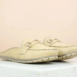 Inc.5 OFFICE WEAR PU MULE-BEIGE SALE
