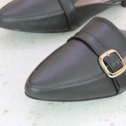 Inc.5 FLAT MULE - BLACK