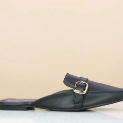 Inc.5 FLAT MULE - BLACK