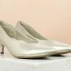 Inc.5 KITTEN HEEL PUMP SHOE - LIGHT GOLD Shoes