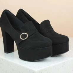 Inc.5 Shoes HEELED SUEDE CLOSE SHOE
