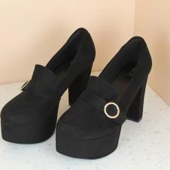 Inc.5 Shoes HEELED SUEDE CLOSE SHOE