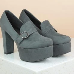 Inc.5 HEELED SUEDE CLOSE SHOE