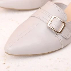 Inc.5 BLOCK HEEL MULES-GREY