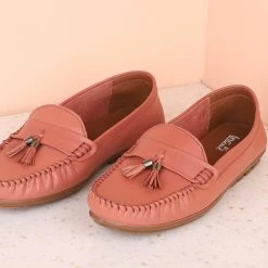 Inc.5 WOMEN TASSEL LEATHER LOAFERS