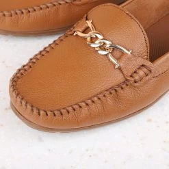 Inc.5 WOMEN TRIM LEATHER LOAFERS