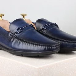 ATESBER By Inc5 DRVING SHOES-BLUE