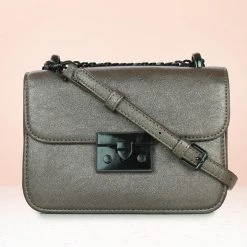 Inc.5 CASUAL FLAPPED SLING BAG-BROWN SALE