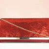 Inc.5 FANCY FLAPPED CLUTCH-RED