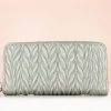 Inc.5 SALE OFFICE QUILTED FLAP CLUTCH-GREY