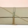 Inc.5 SALE FORMAL FLAPPED CLUTCH-BROWN