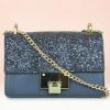 Inc.5 SALE FANCY FLAPPED SLING BAG-BLUE